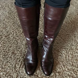 Banana Republic Dark Brown Leather Boots
